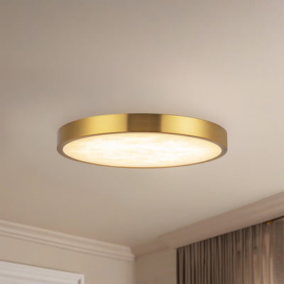 Evelyn 9-in Steel Flush Mount