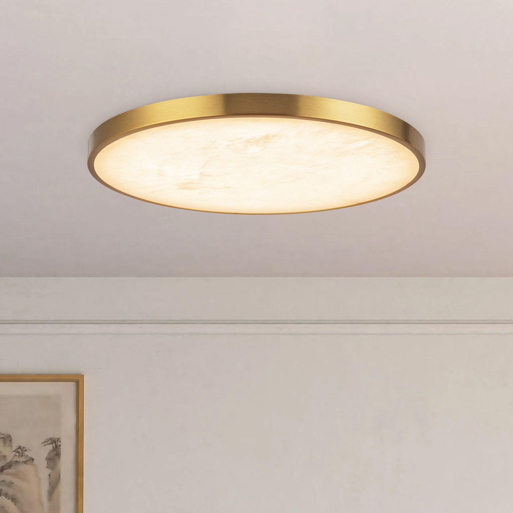 Evelyn 15-in Steel Flush Mount