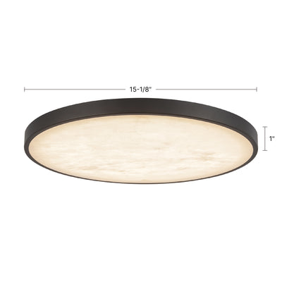 Evelyn 15-in Steel Flush Mount