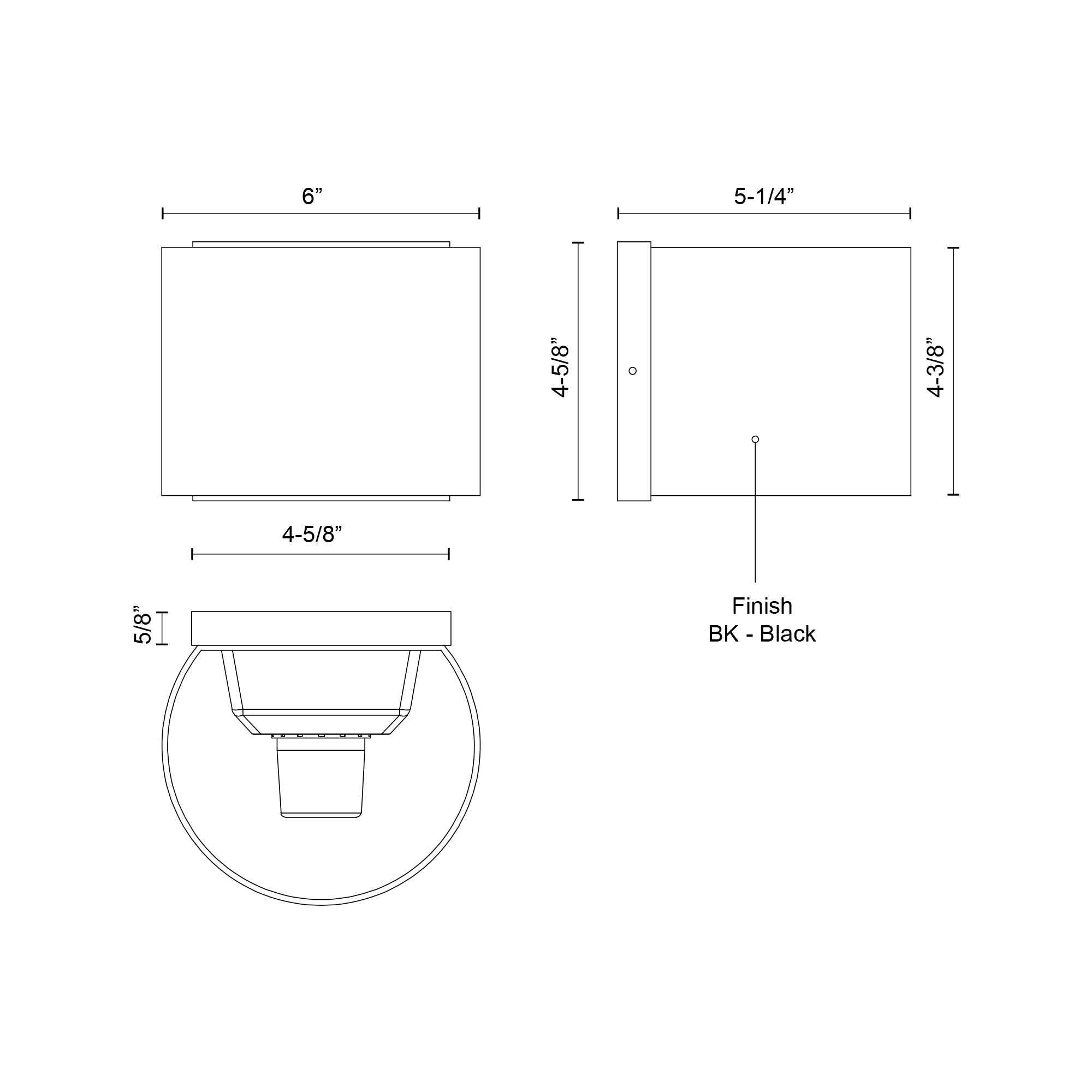 Rene 6-in Aluminum Outdoor Wall Sconce