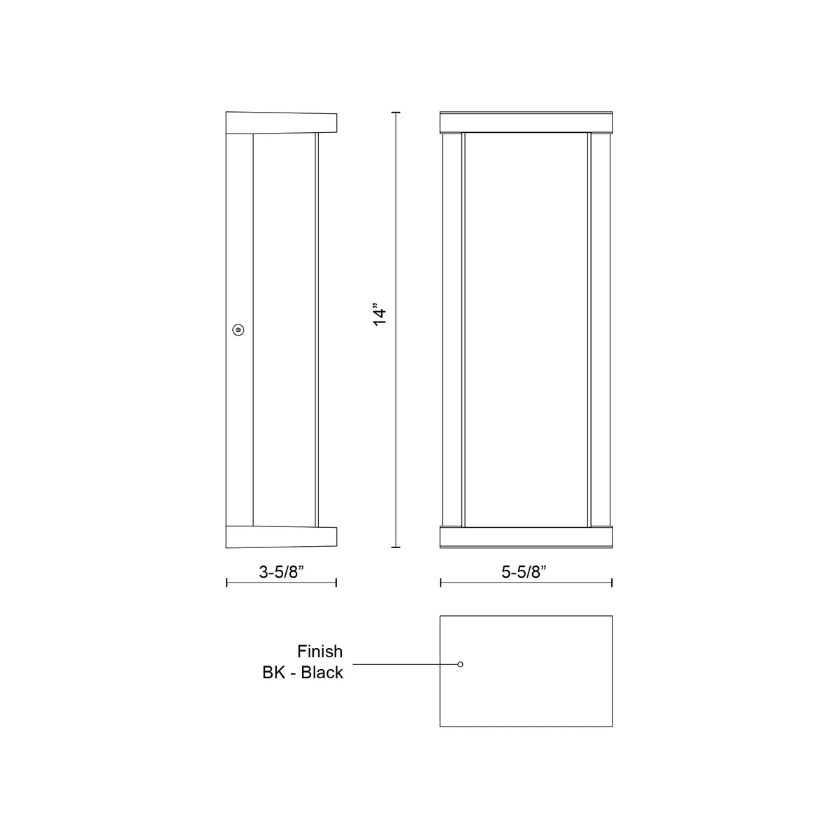Bravo 14-in Aluminum Outdoor Wall Sconce
