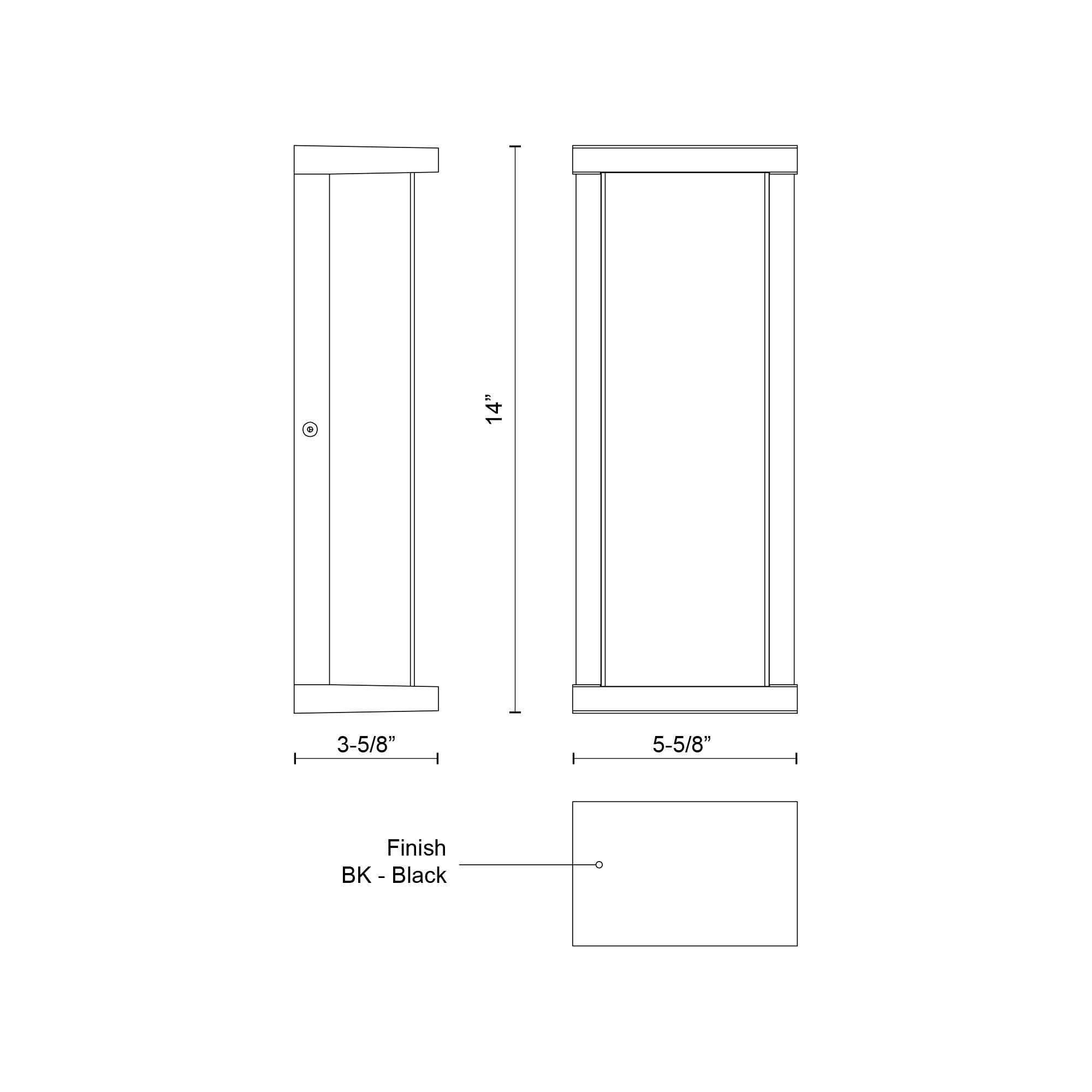 Bravo 14-in Aluminum Outdoor Wall Sconce