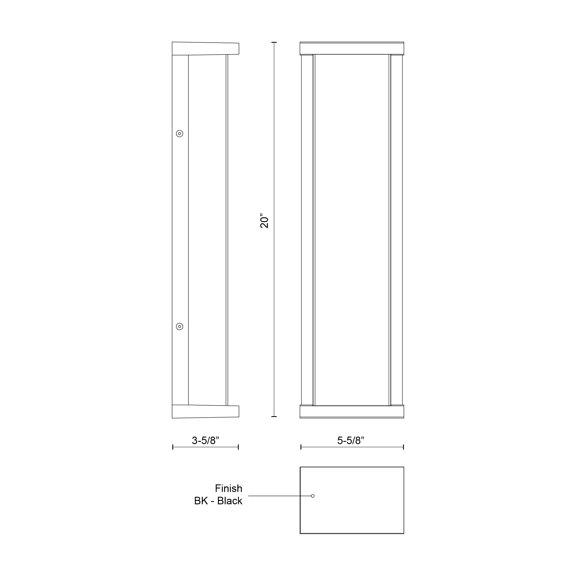 Bravo 20-in Aluminum Outdoor Wall Sconce
