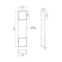 Vail 32-in Aluminum Outdoor Wall Sconce