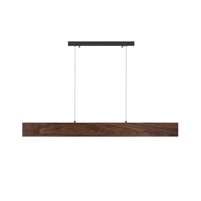 Artisan Wood 39" Linear Pendant Lighting 20W Walnut Fixture