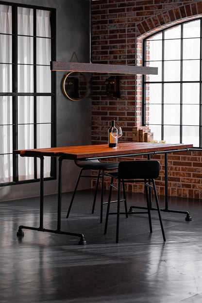 Artisan Wood 59" Linear Pendant Lighting 30W IPE Wood Fixture