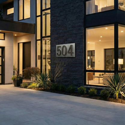 Illuminated Address Numbers - Stainless Steel - 6000K