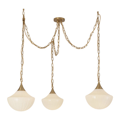 Farrah 3-Light Steel Multi Pendant