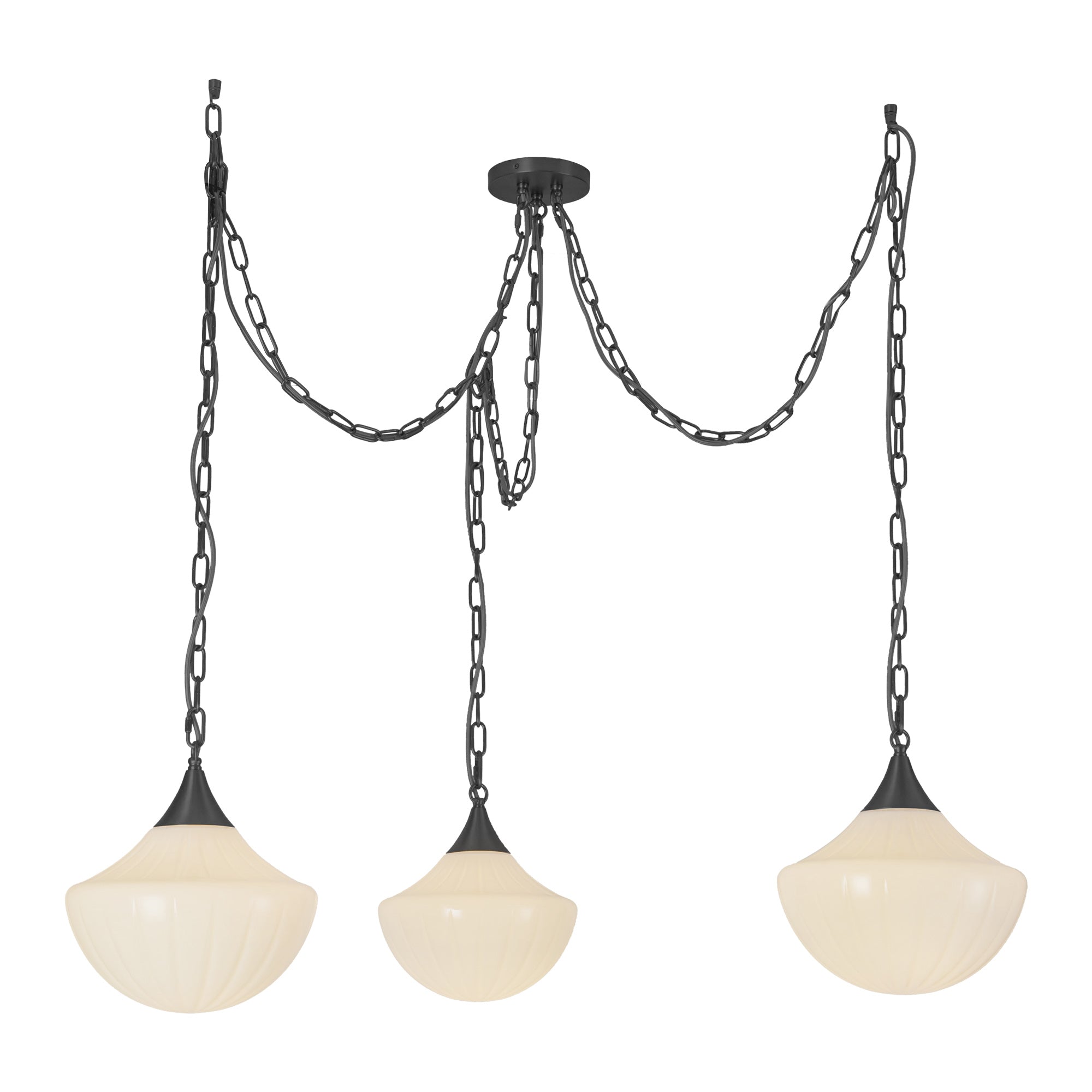 Farrah 3-Light Steel Multi Pendant