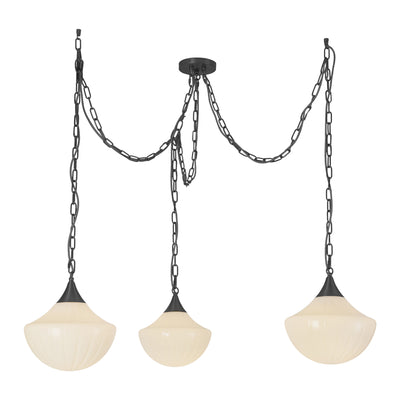 Farrah 3-Light Steel Multi Pendant