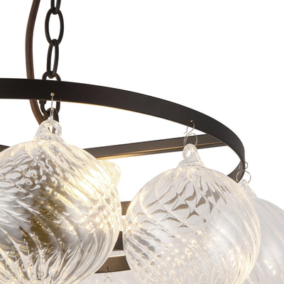 Faye 18-in Steel Chandelier