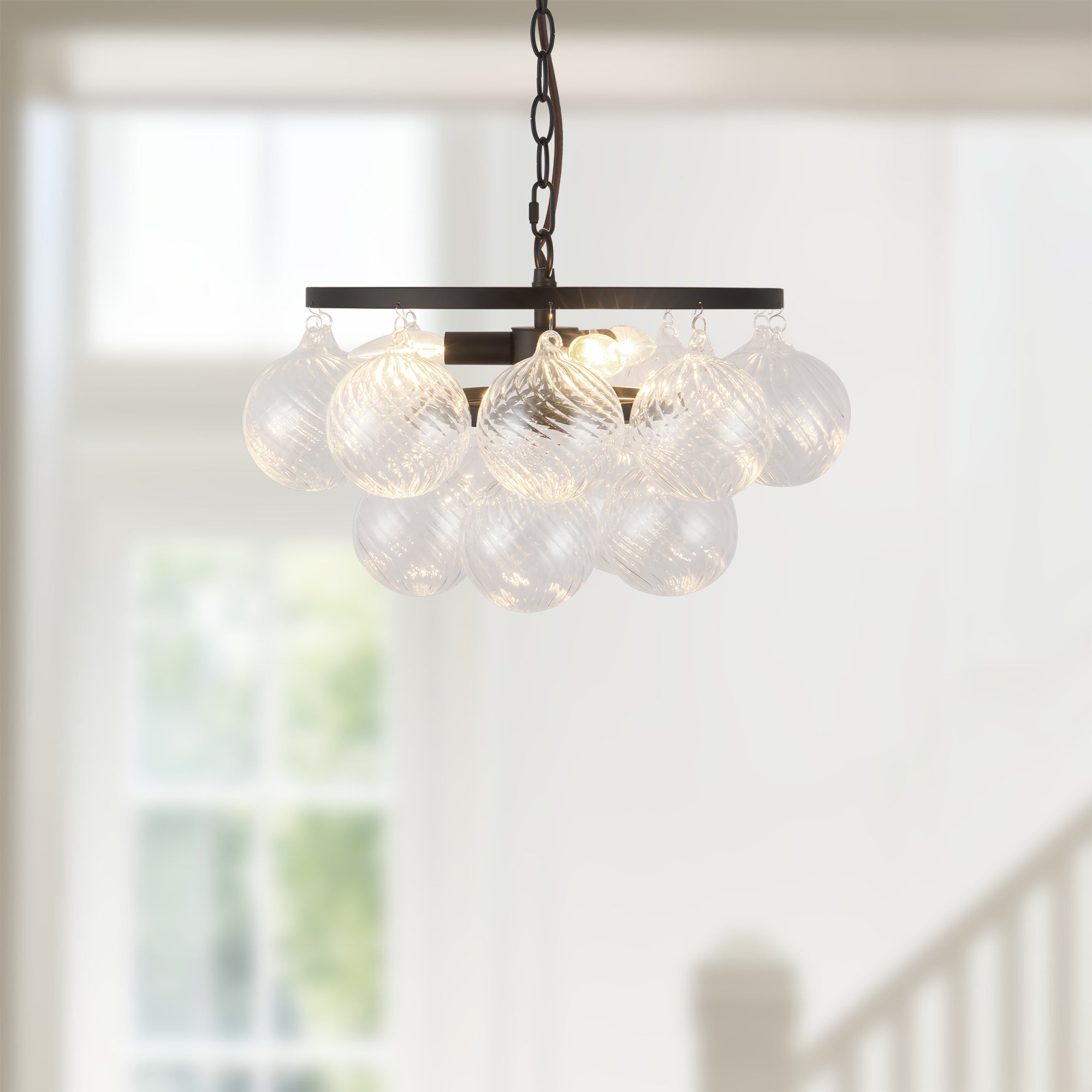 Faye 18-in Steel Chandelier