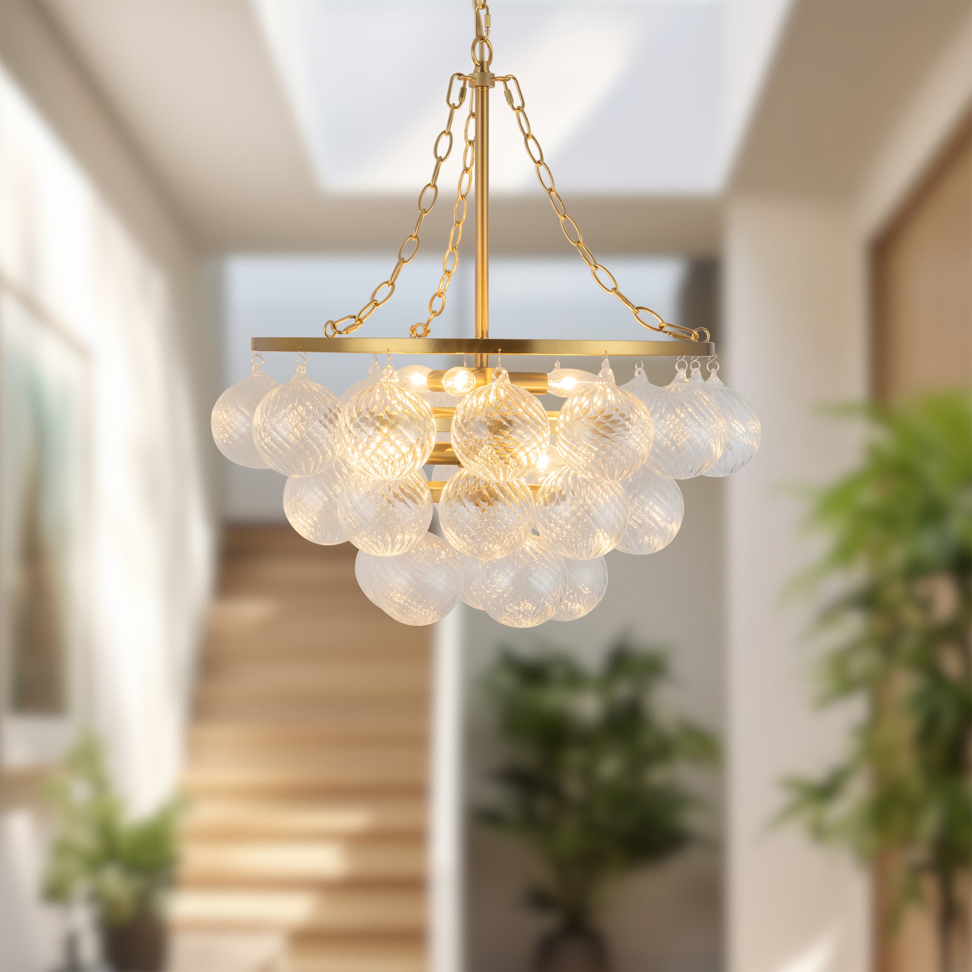 Faye 24-in Steel Chandelier