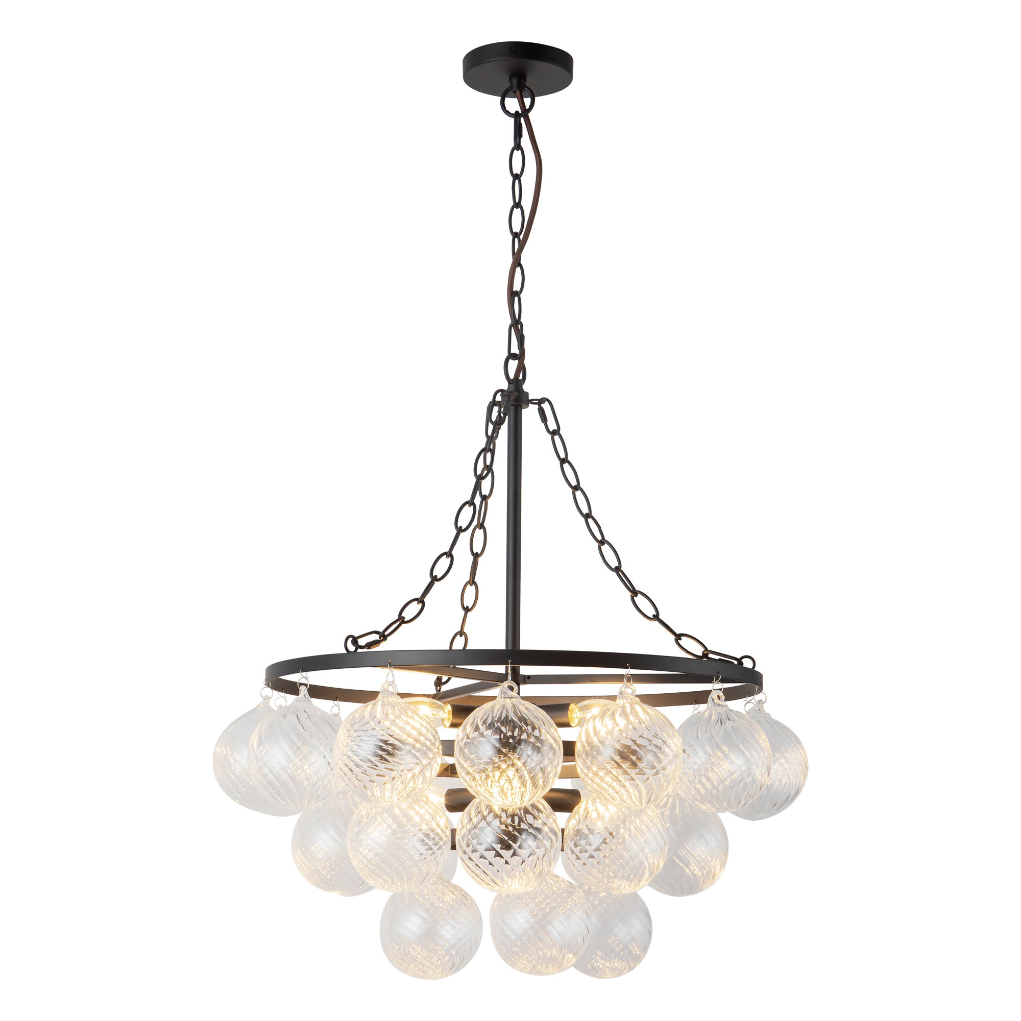Faye 24-in Steel Chandelier
