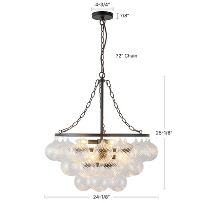Faye 24-in Steel Chandelier