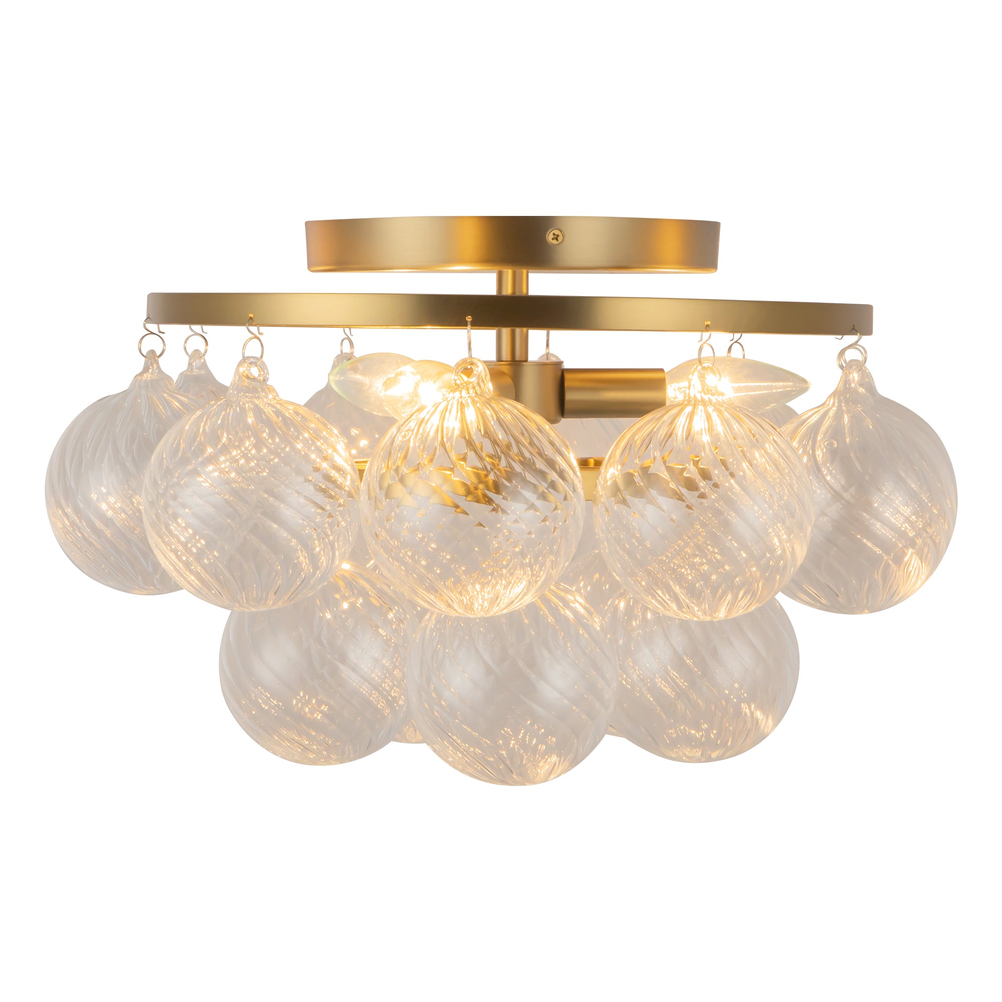 Faye 18-in Steel Semi-Flush Mount