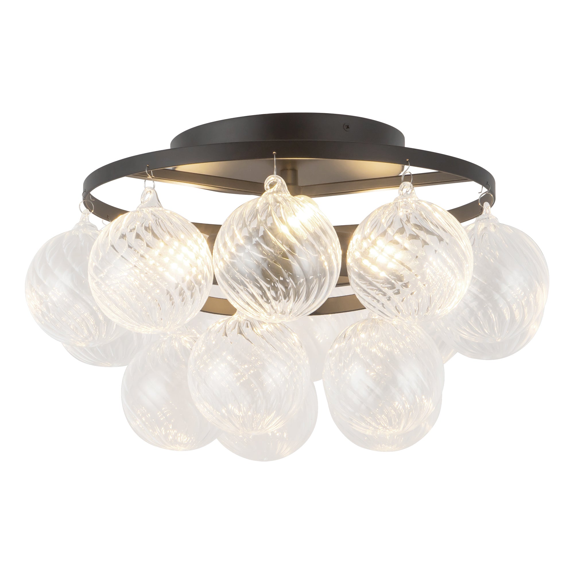 Faye 18-in Steel Semi-Flush Mount