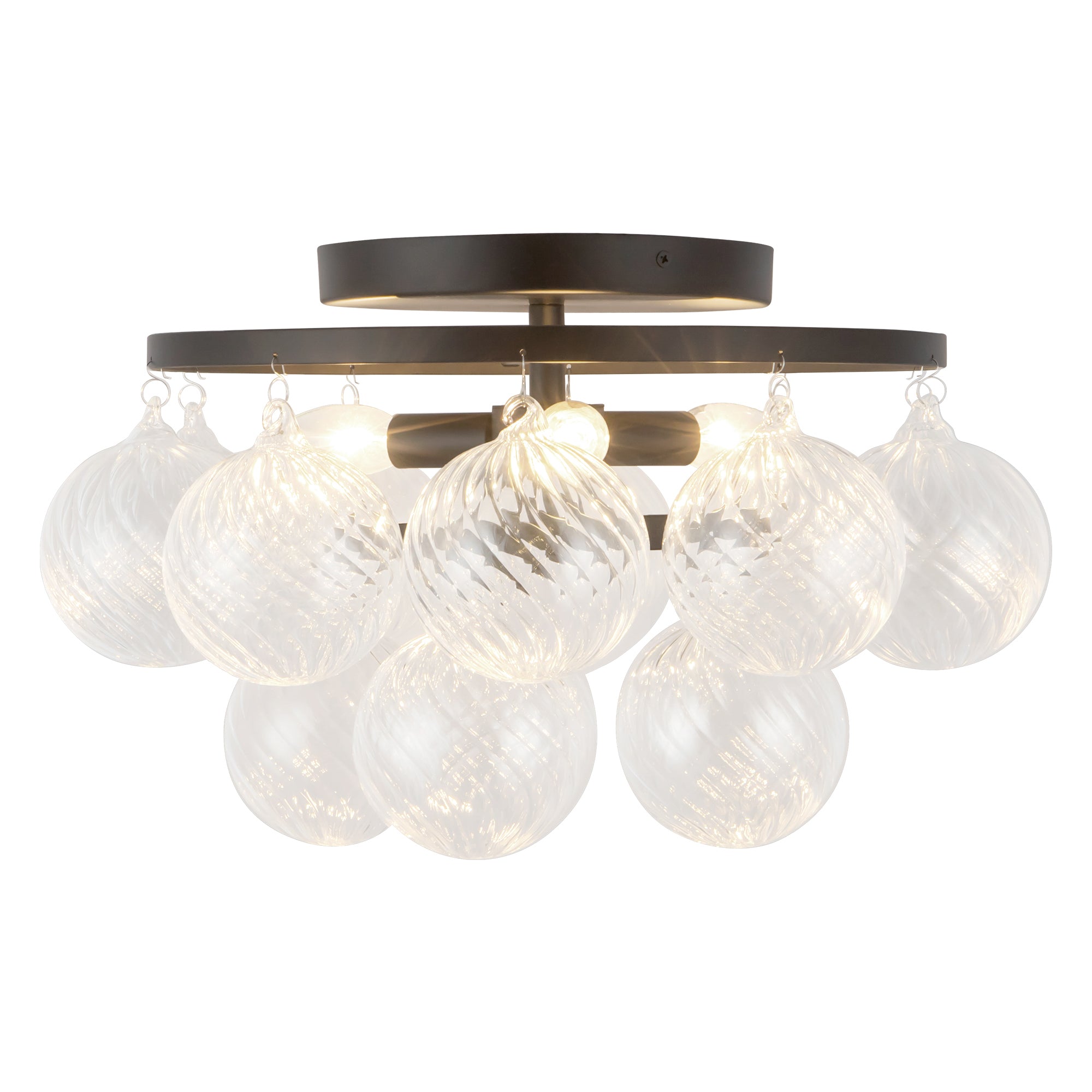 Faye 18-in Steel Semi-Flush Mount