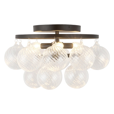 Faye 18-in Steel Semi-Flush Mount