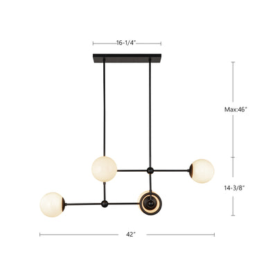Fiore 42-in Steel Chandelier