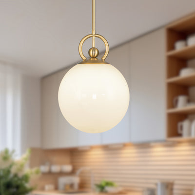 Fiore 10-in Steel Pendant