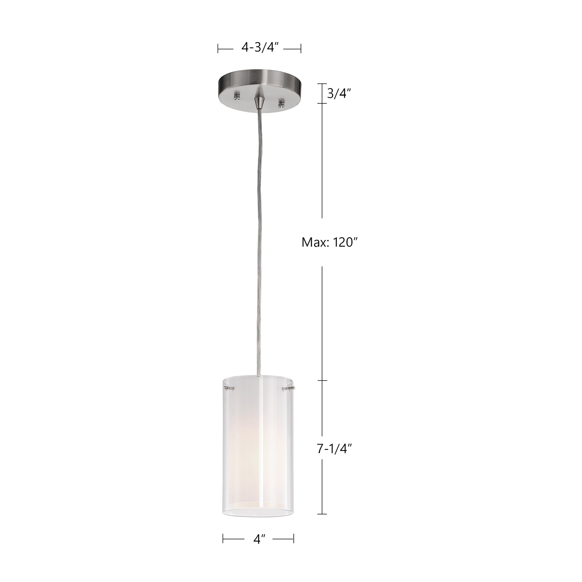 Firenze 4-in Aluminum Pendant