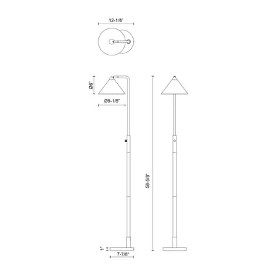 Remy 58-in Steel Floor Lamp