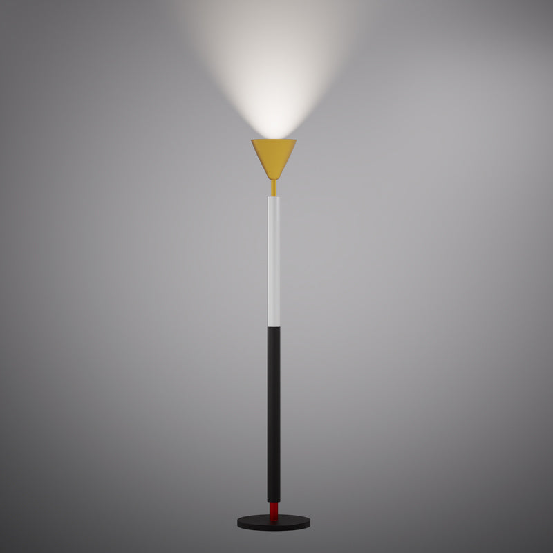 KOTO Floor Lamp Yellow/White/Black/Red  Dimmable 15W
