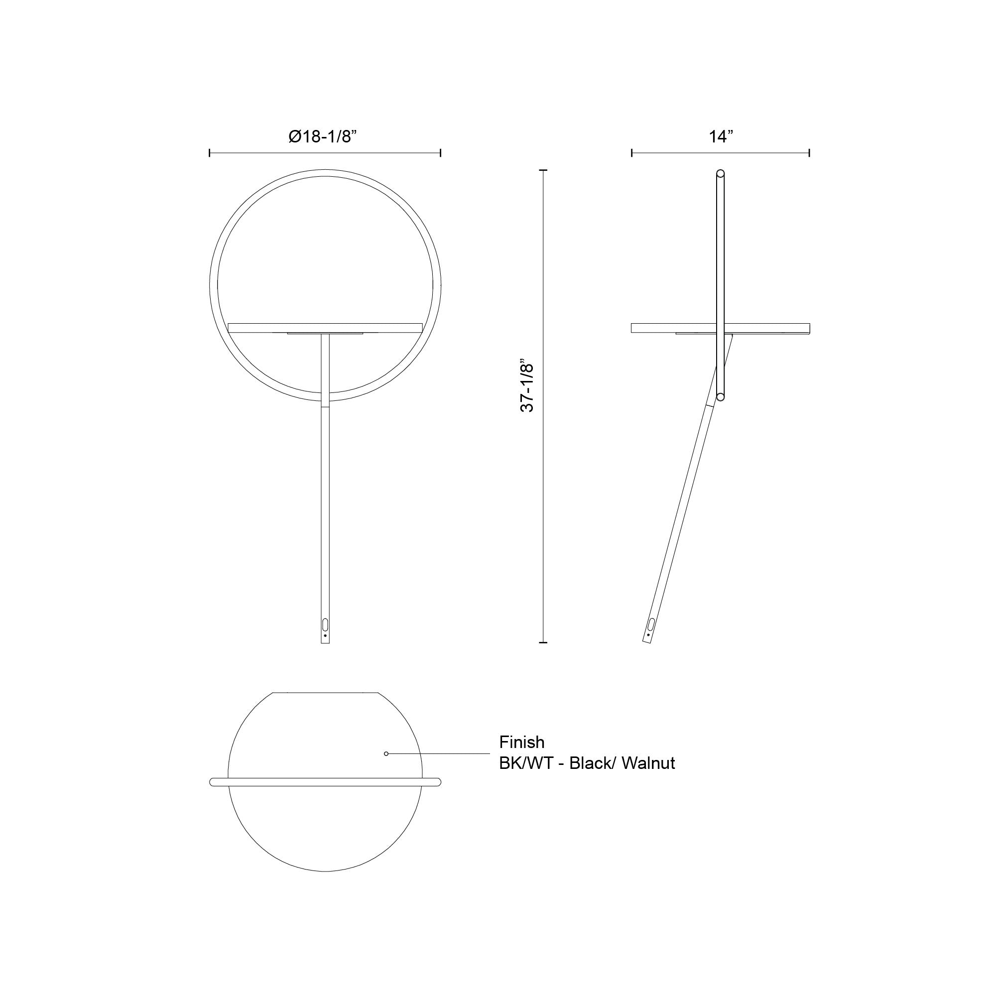 Maya 18-in Steel Floor Lamp