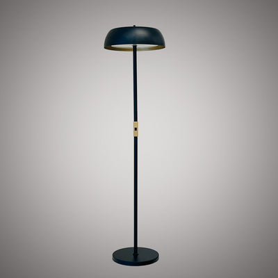 Twilight 2-Light Matte Black Floor Lamp Dimmable 120W