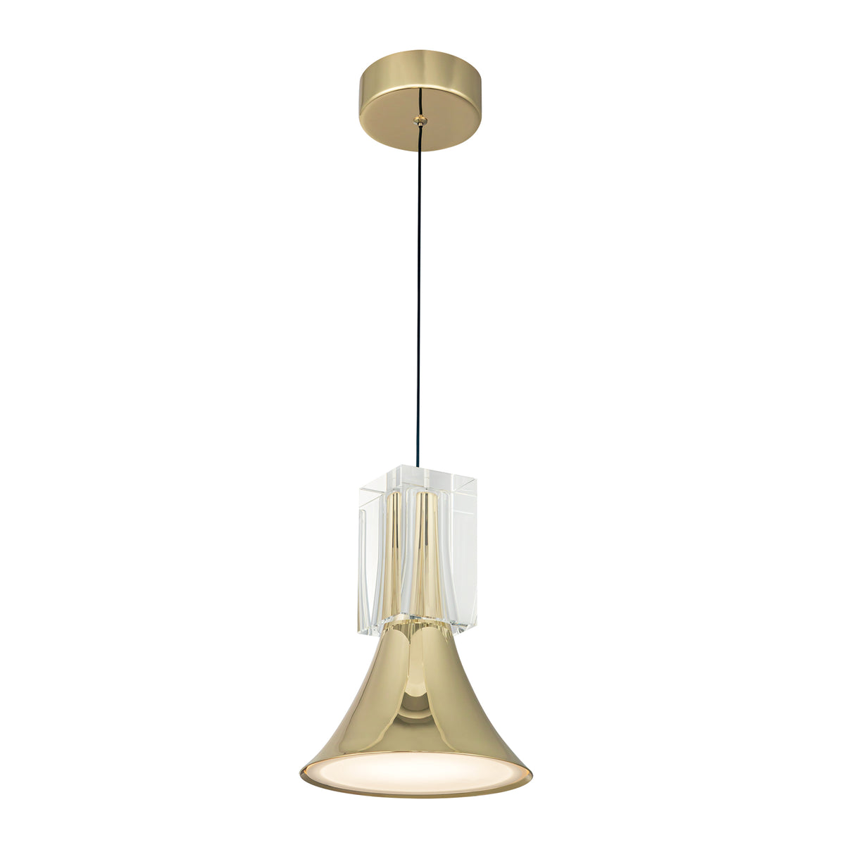 Floe 8-in Steel Pendant