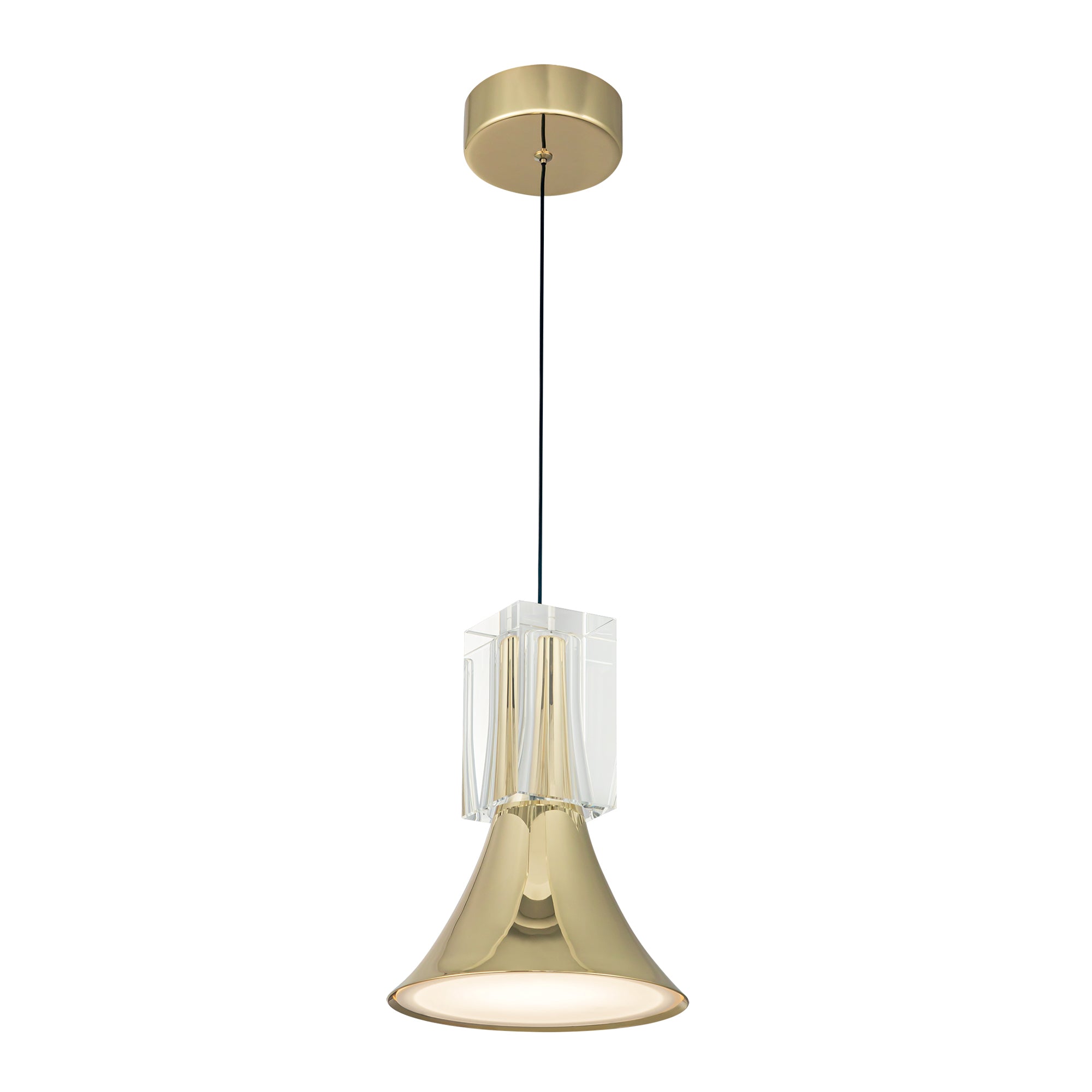 Floe 8-in Steel Pendant
