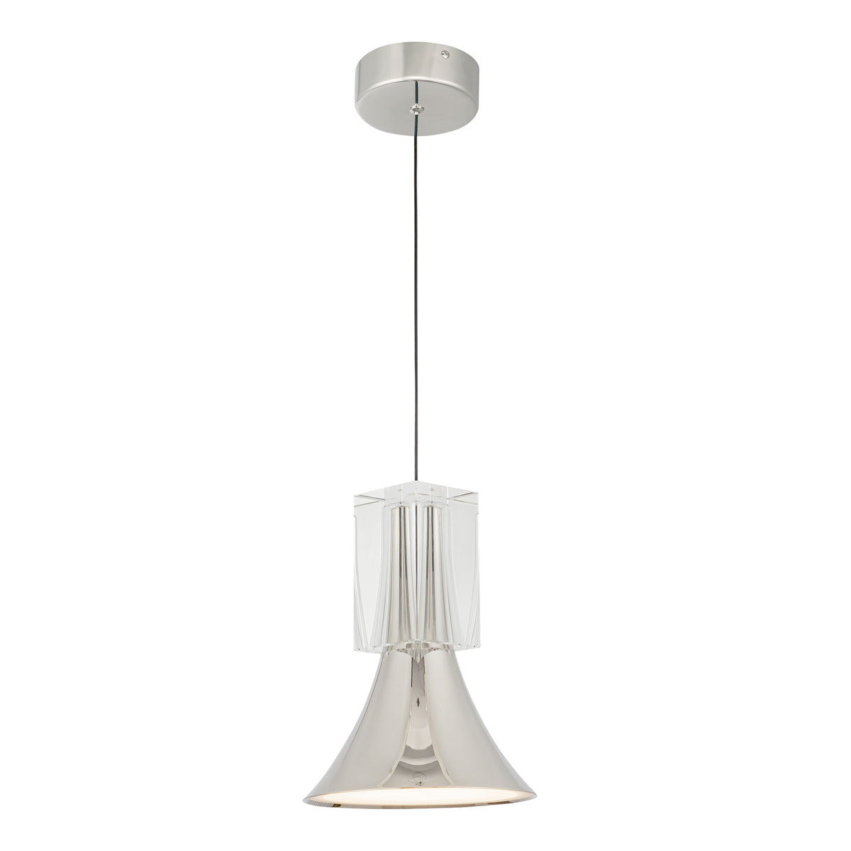 Floe 8-in Steel Pendant