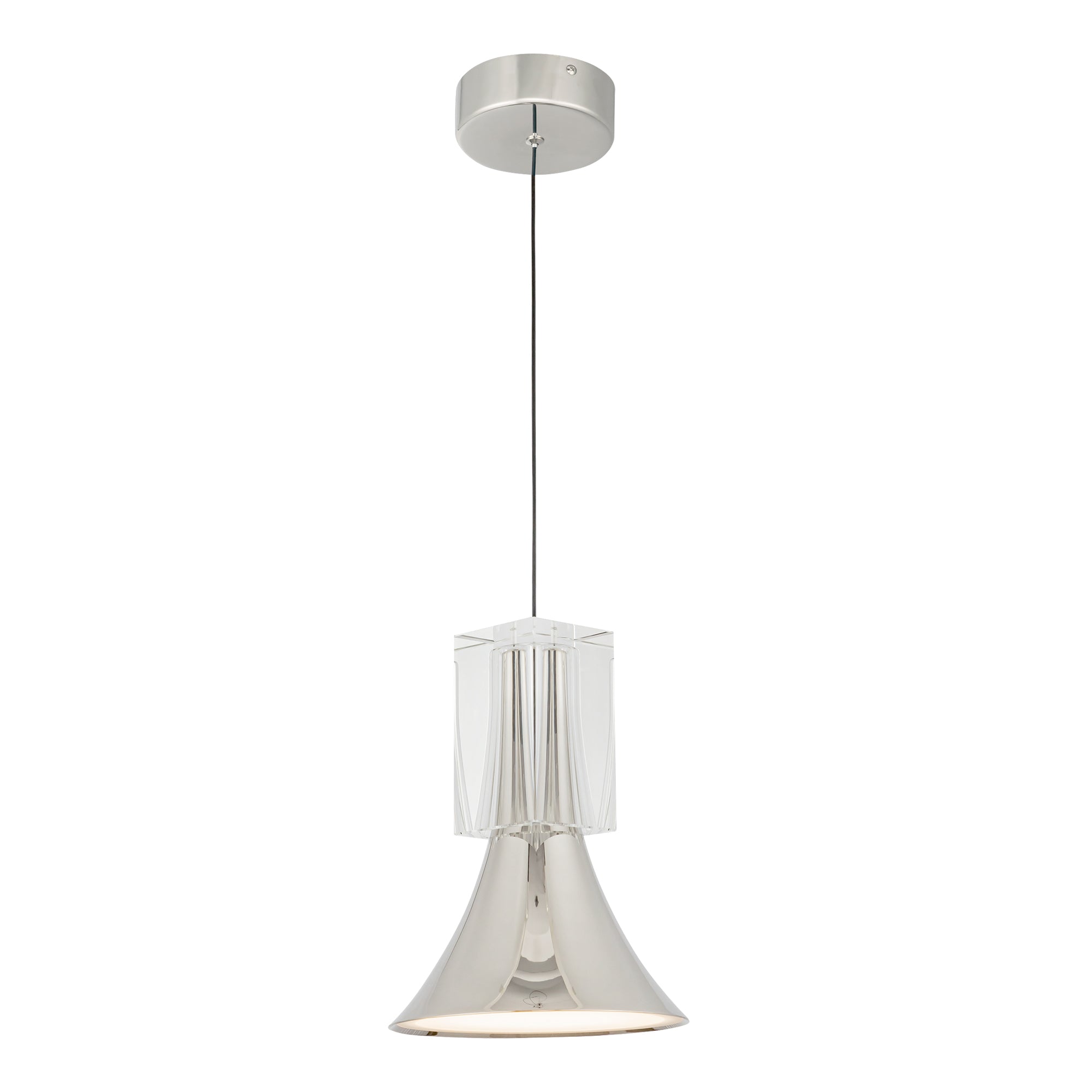 Floe 8-in Steel Pendant