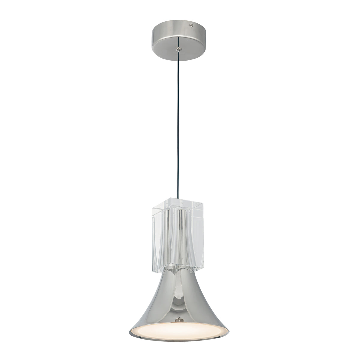 Floe 8-in Steel Pendant