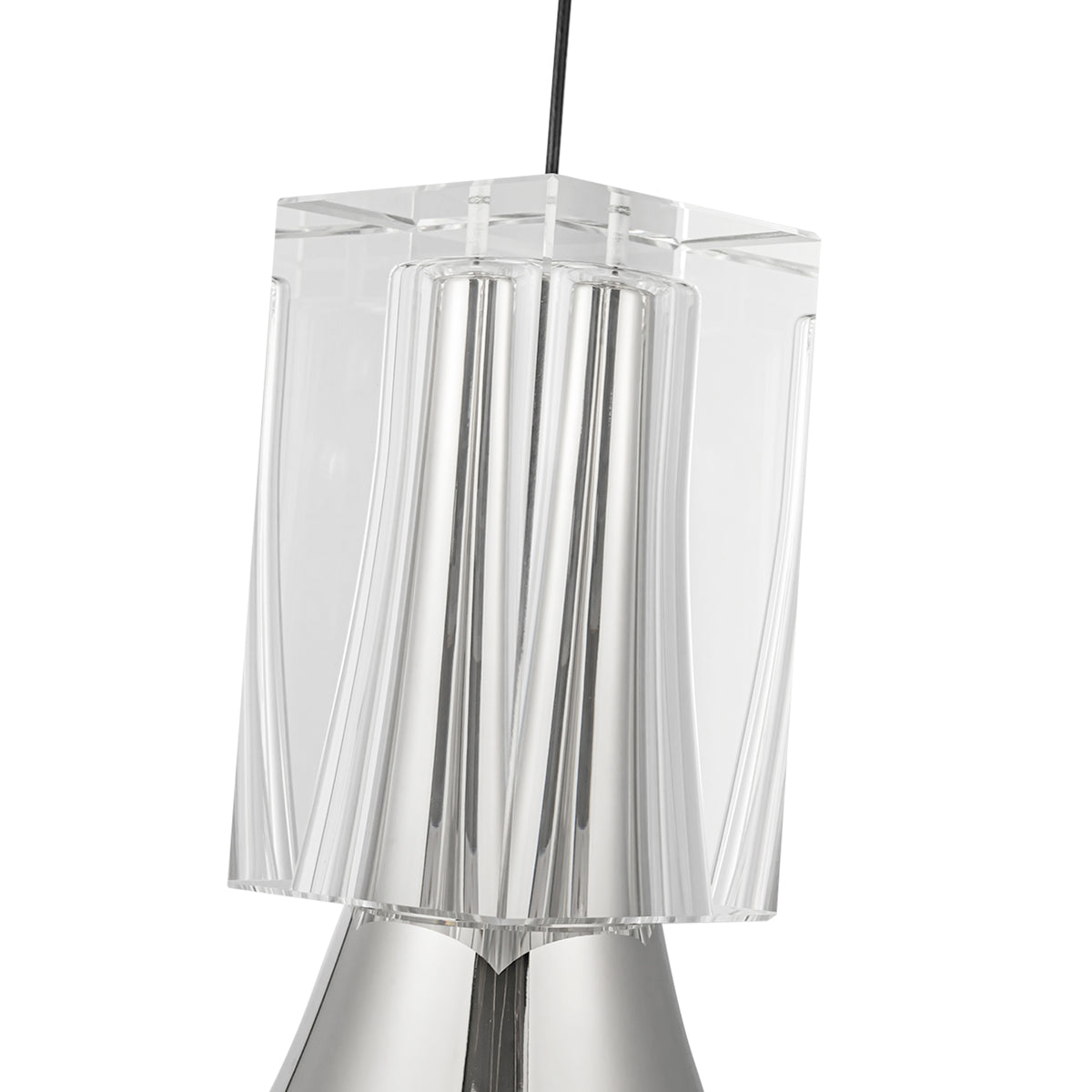 Floe 8-in Steel Pendant