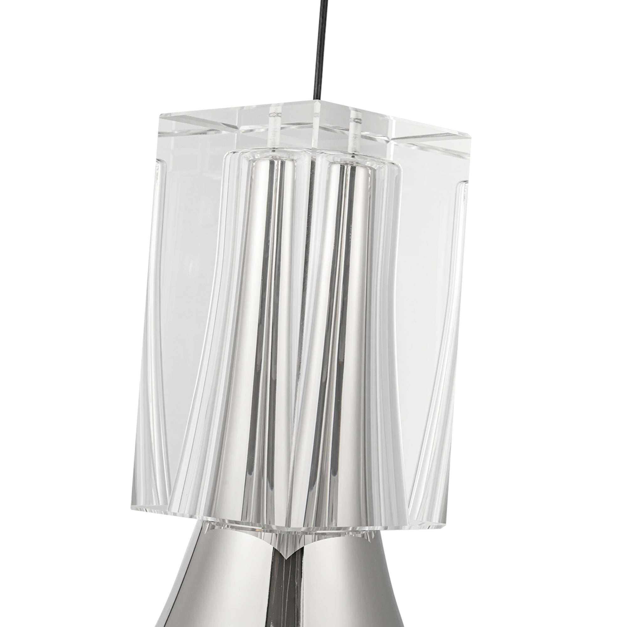 Floe 8-in Steel Pendant