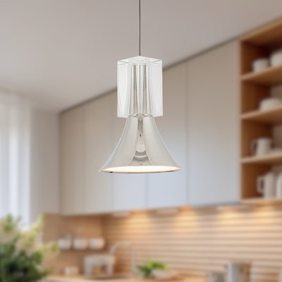 Floe 8-in Steel Pendant