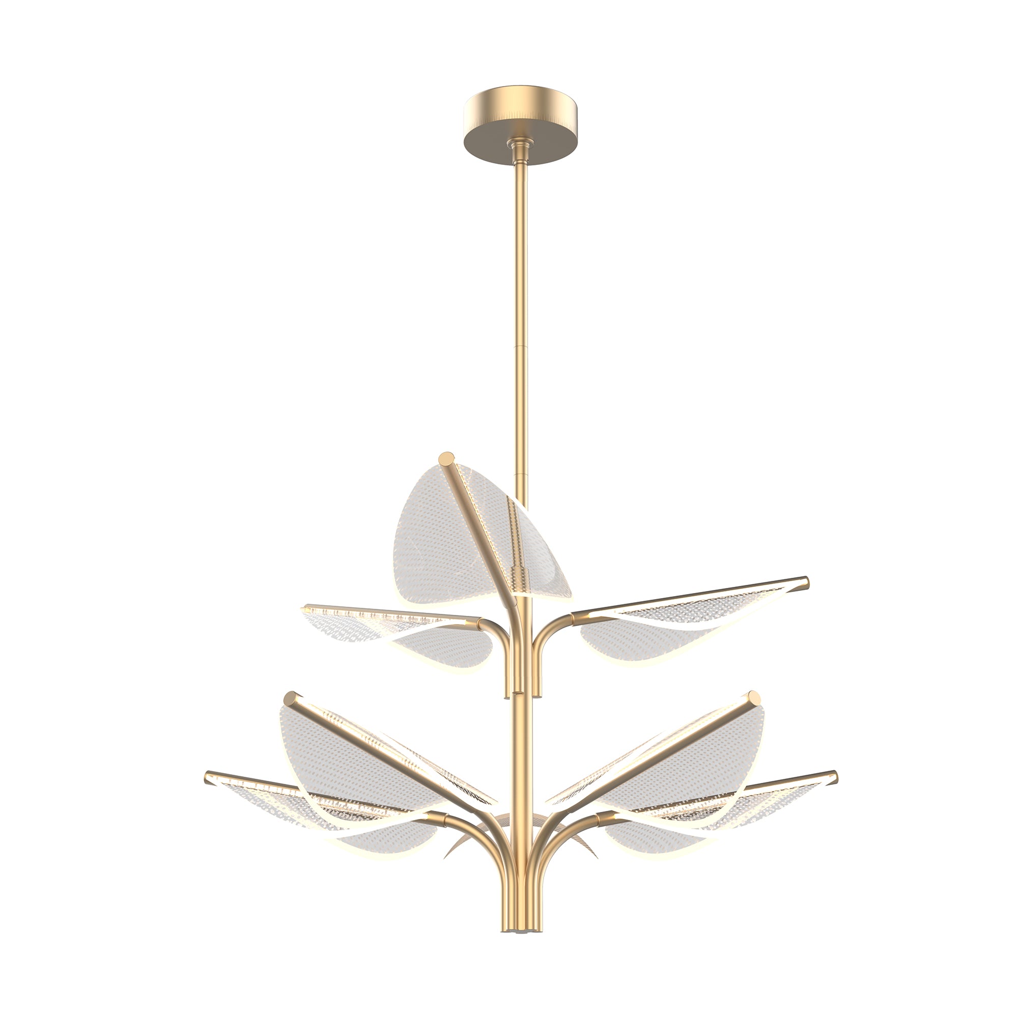 Flora 8 Head Steel Pendant