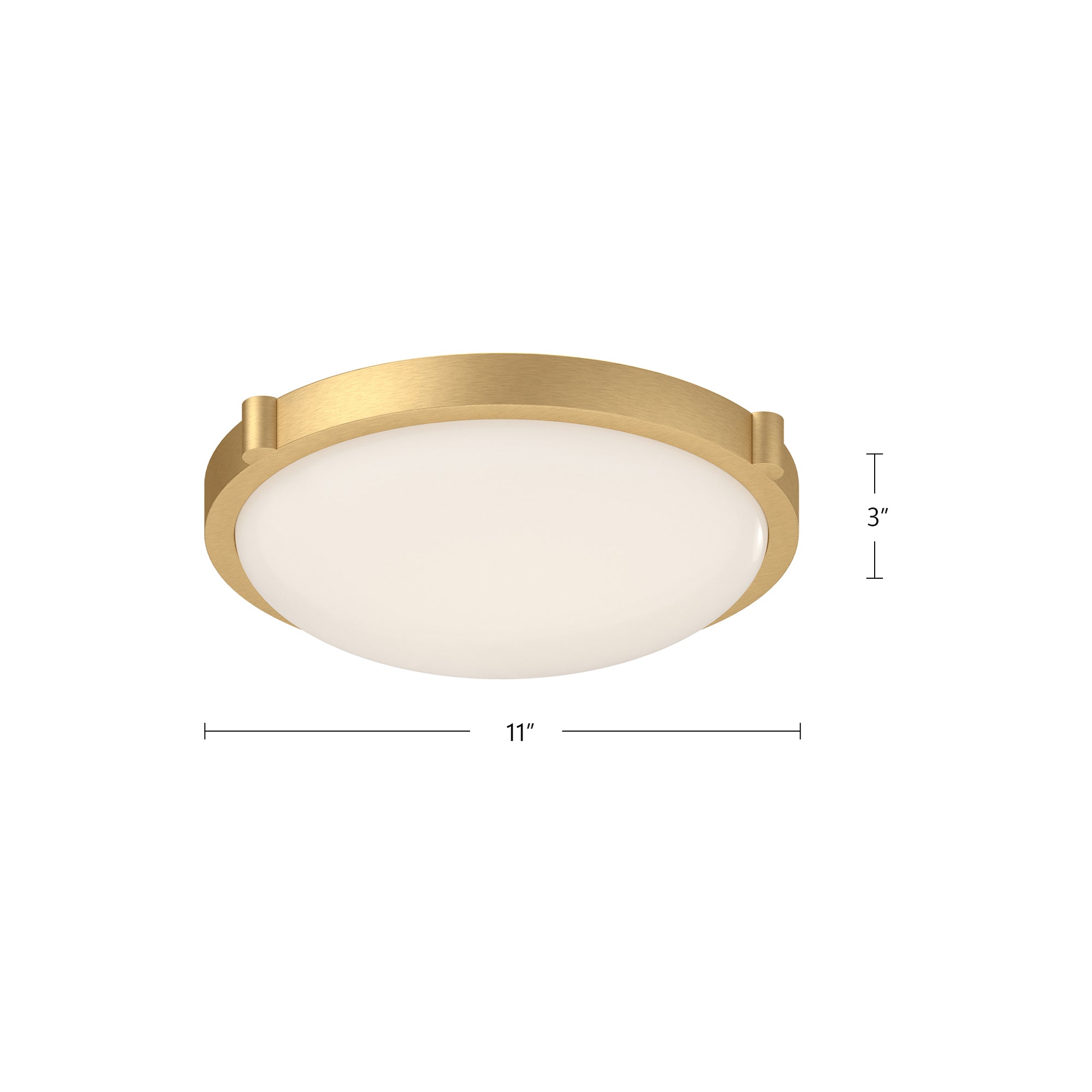 Floyd 11-in Steel Flush Mount
