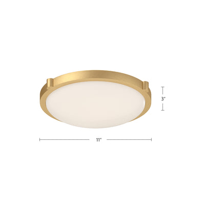 Floyd 13-in Steel Flush Mount