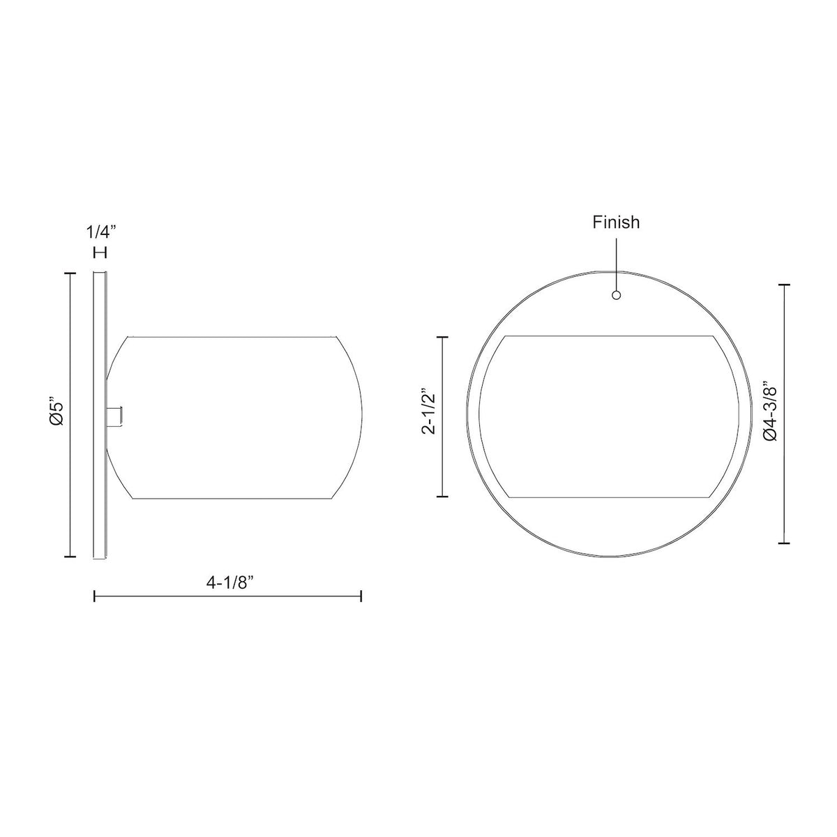 Flux 4-in Aluminum Wall Sconce