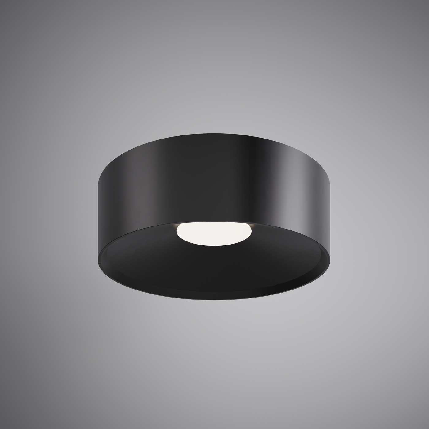 Led 4-in flush mount Matte Black  Dimmable 15W