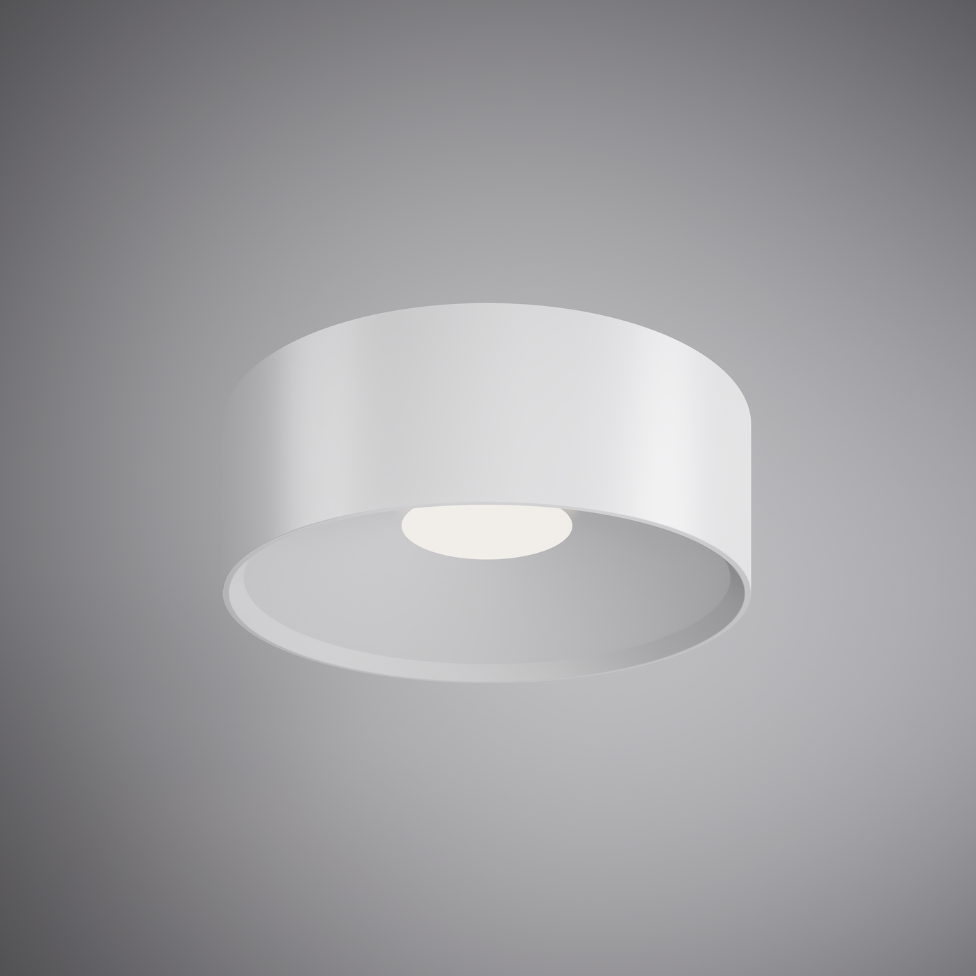Led 4-in flush mount Matte White  Dimmable 15W