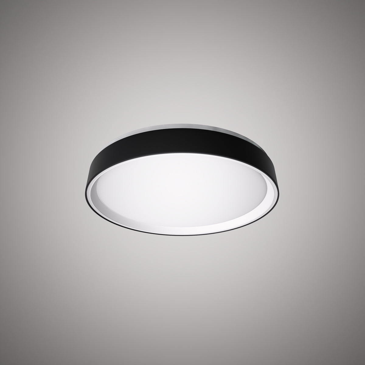 Halo 13-in Flush Mount Black Outside/White Inside  Dimmable 25W