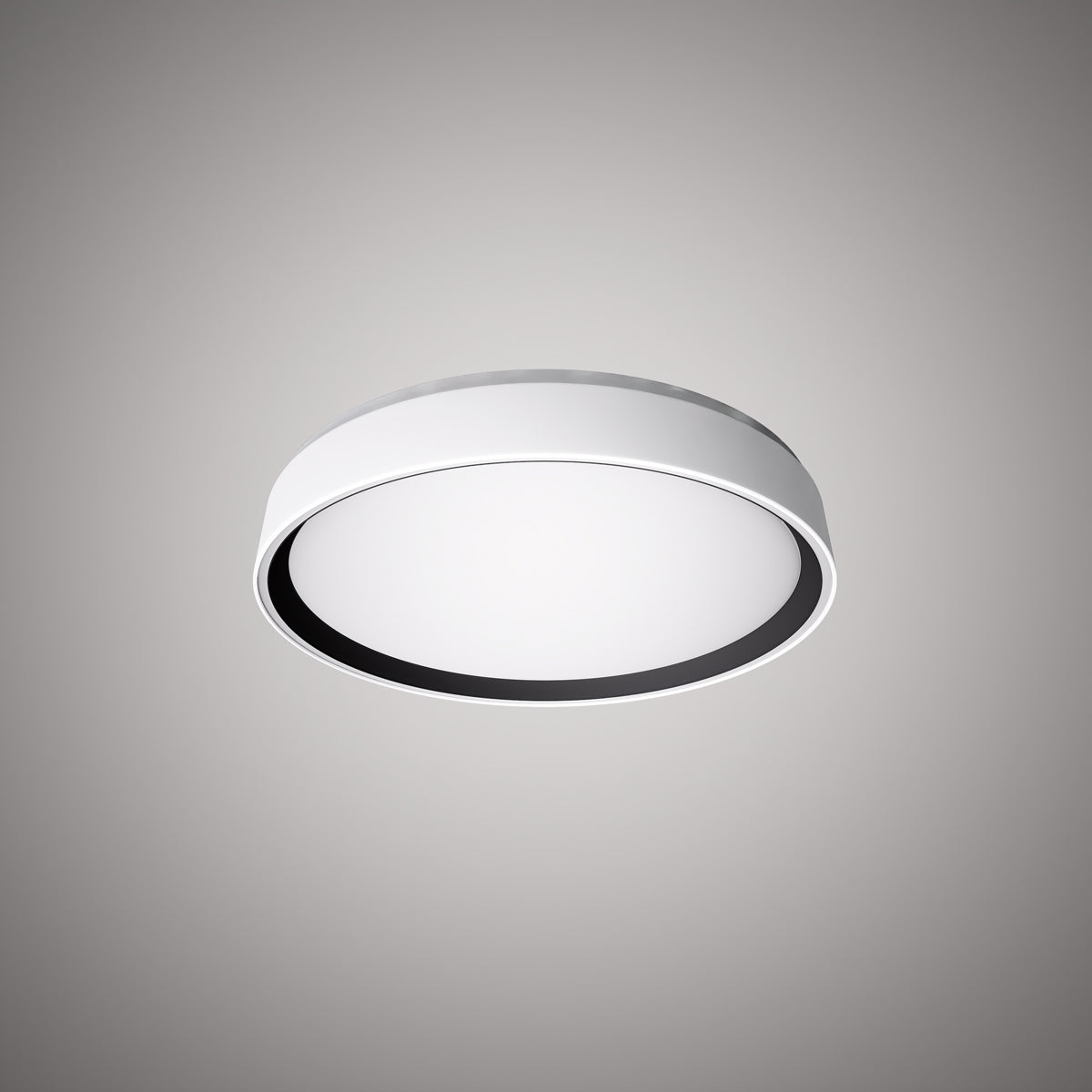 Halo 13-in Flush Mount White Outside/Black Inside  Dimmable 25W