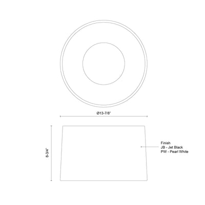 Etta 12-in Steel Flush Mount