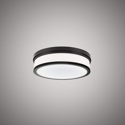 Breeze 10-in Matte Black Flush Mount Dimmable 22W