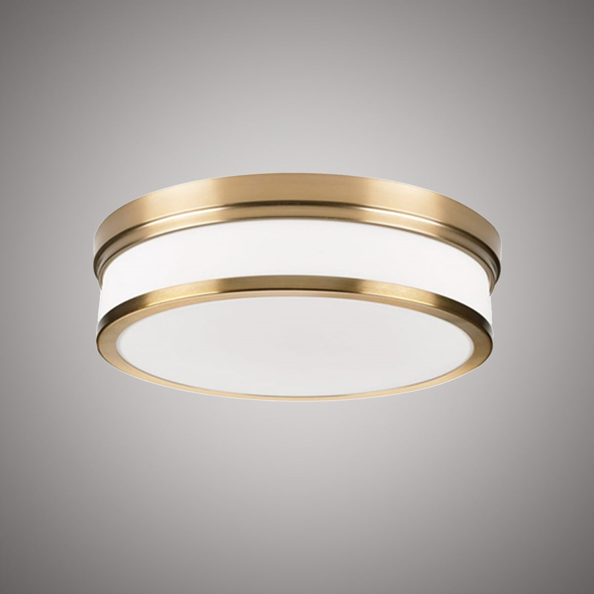 Breeze 14-in  Aged Brass  Dimmable 32W