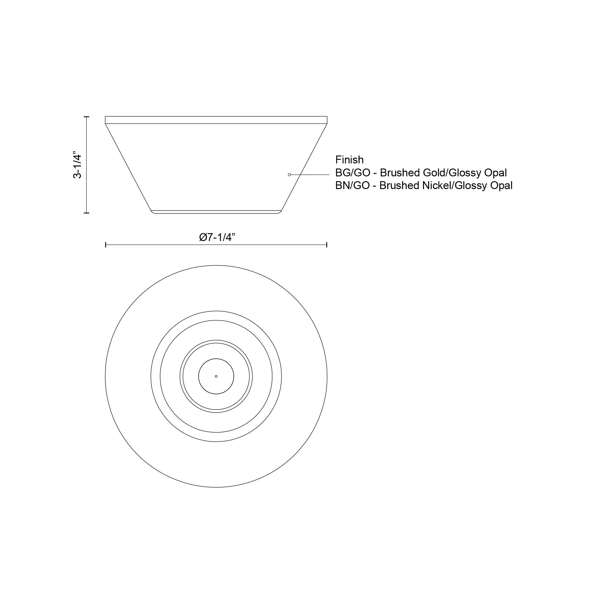 Holt 7-in Aluminum Flush Mount